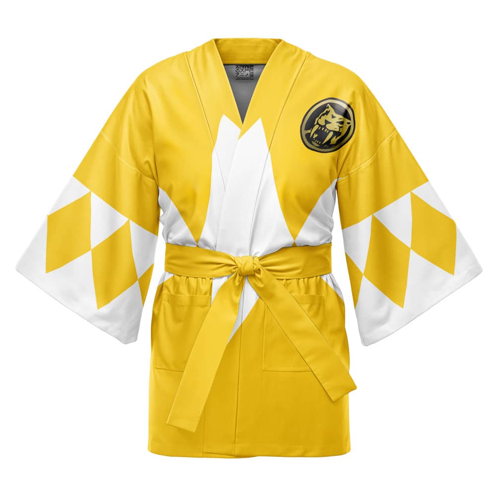 Yellow Ranger Mighty Morphin Power Rangers Happi Coat Haori Kimono