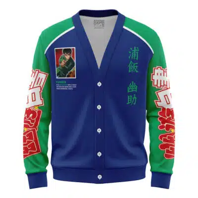 Yusuke Urameshi Yuyu Hakusho Knitted Cardigan Sweater