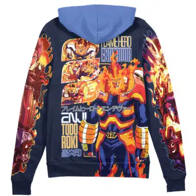Endeavor My Hero Academia Streetwear Zip Hoodie Jacket