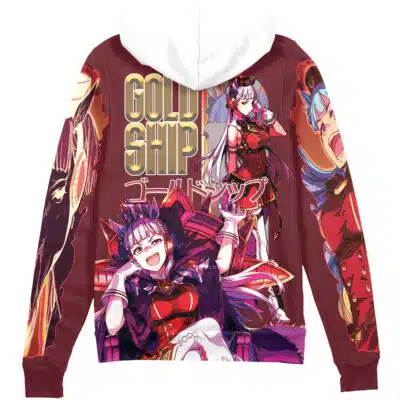 Gold Ship Umamusume Streetwear Zip Hoodie Jacket