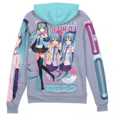 Hatsune Miku V2 Vocaloid Streetwear Zip Hoodie Jacket