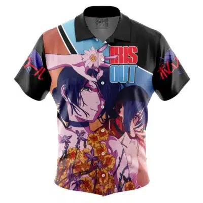 Reze Chainsaw Man Button Up Hawaiian Shirt