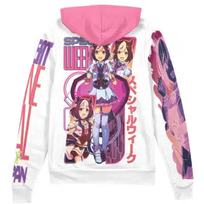 Special Week Umamusume Streetwear Zip Hoodie Jacket