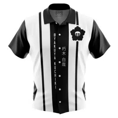 Byakuya Kuchiki Bleach Short Sleeve Button Up Hawaiian Shirt