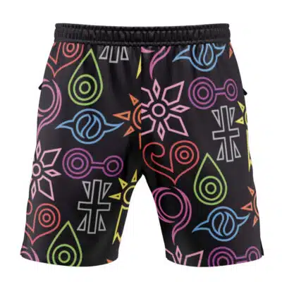 Crest Symbols Digimon Versatile Shorts