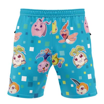 Digimon Pattern Digimon Versatile Shorts