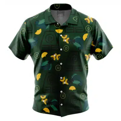 Earthbenders Pattern Avatar The Last Airbender Short Sleeve Button Up Hawaiian Shirt