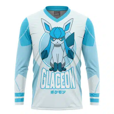 Glaceon Eeveelution Pokemon Hockey Jersey