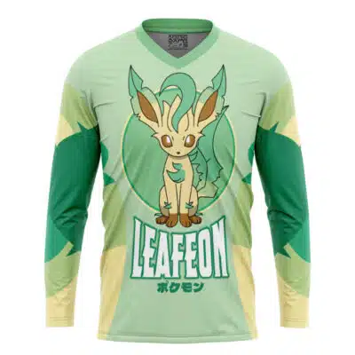 Leafeon Eeveelution Pokemon Hockey Jersey