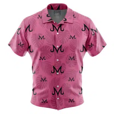 Majin Buu Dragon Ball Z Short Sleeve Button Up Hawaiian Shirt