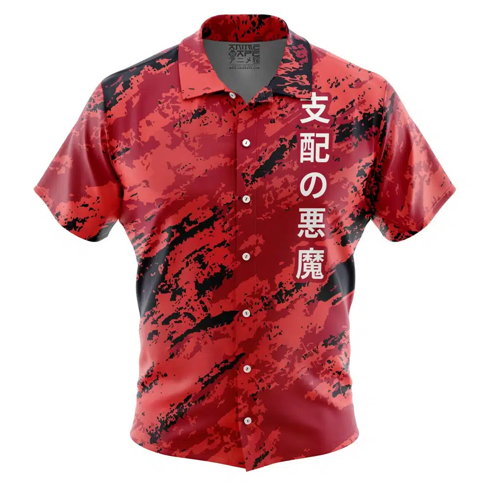 Makima Chainsaw Man Short Sleeve Button Up Hawaiian Shirt