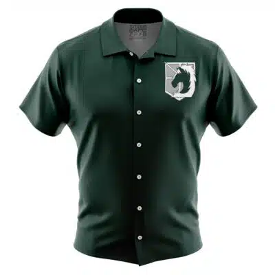 Military Police Short Sleeve Button Up Hawaiian Shirt