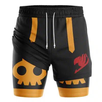 Natsu Dragneel Tartaros Arc Cosplay Fairy Tail 2-in-1 Performance Shorts