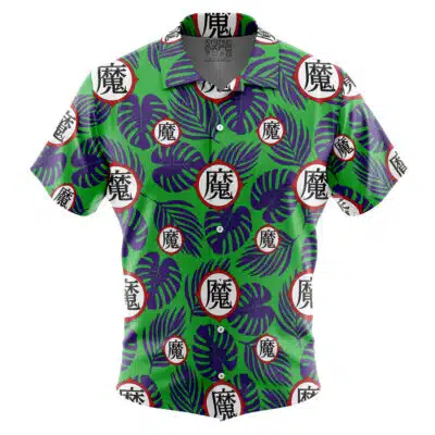 Picollo Dragon Ball Z Short Sleeve Button Up Hawaiian Shirt
