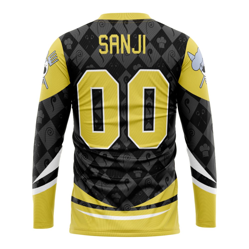 Straw Hats Sanji One Piece Hockey Jersey - Image 2