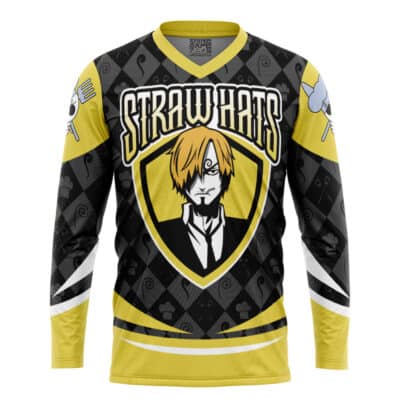 Straw Hats Sanji One Piece Hockey Jersey