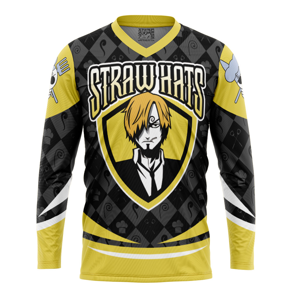 Straw Hats Sanji One Piece Hockey Jersey