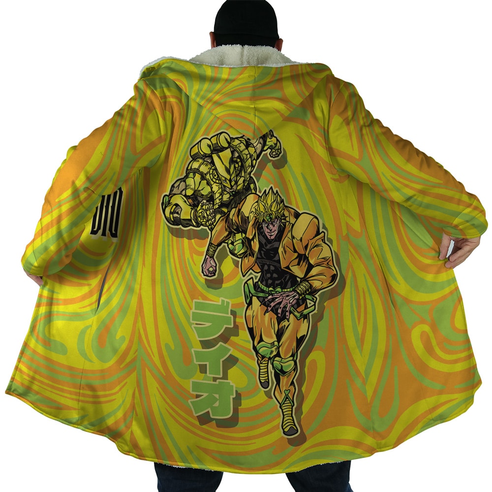 Trippy Dio Jojo’s Bizarre Adventure Dream Cloak Coat - Image 6
