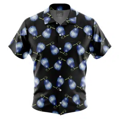 Whitebeard Gura Gura no Mi Pattern One Piece Button Up Hawaiian Shirt