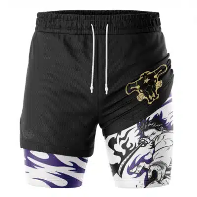Yami Sukehiro Black Clover 2-in-1 Performance Shorts