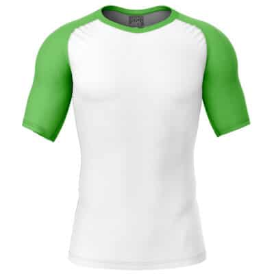 Yoshi Super Mario Bros Short Sleeve Rash Guard Compression Shirt