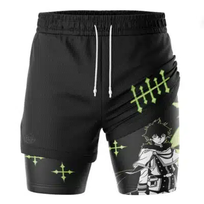 Yuno Grinberryall Black Clover 2-in-1 Performance Shorts