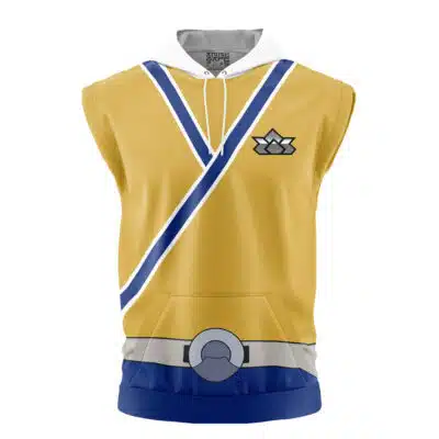 Shinken Gold Cosplay Samurai Sentai Shinkenger Sleeveless Hoodie