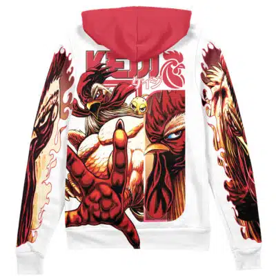 Keiji Rooster Fighter Streetwear Zip Hoodie Jacket