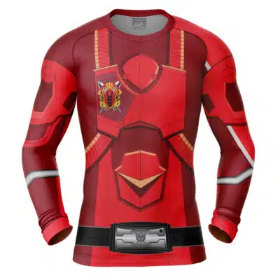 Kuwagata Ohger Cosplay Ohsama Sentai King-Ohger Long Sleeve Rash Guard Compression Shirt