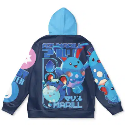 Marill x Azumarill Pokemon Streetwear Hoodie