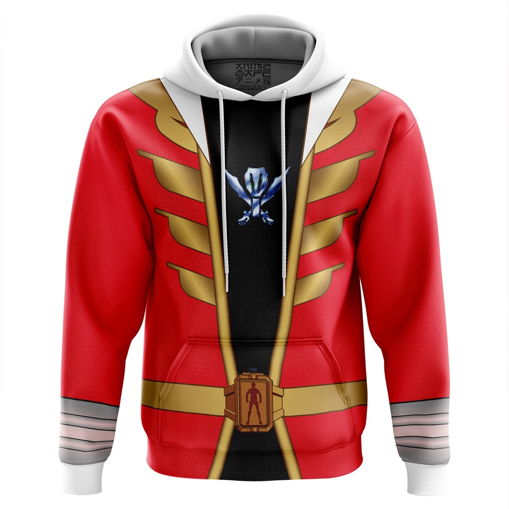 Gokai Red Cosplay Kaizoku Sentai Gokaiger Hoodie