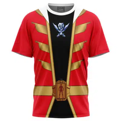 Gokai Red Cosplay Kaizoku Sentai Gokaiger T-Shirt