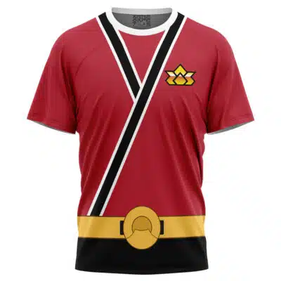 Shinken Red Cosplay Samurai Sentai Shinkenger T-Shirt