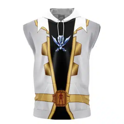 Gokai Silver Cosplay Kaizoku Sentai Gokaiger Sleeveless Hoodie