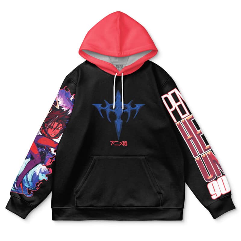 ミュージシャン CHARACTER Special Collaboration HOODIE Xylo Forbartz Sentenced to be a Hero Streetwear Hoodie | Anime Ape