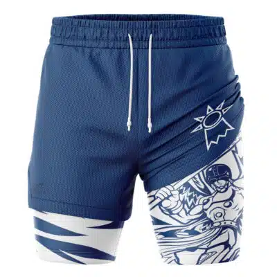 Angemon V2 Digimon 2-in-1 Performance Shorts