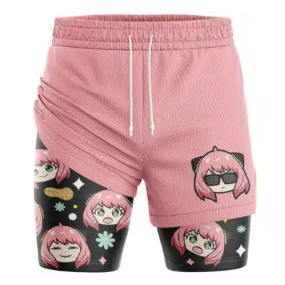 Anya Forger V3 Spy X Family 2-in-1 Performance Shorts