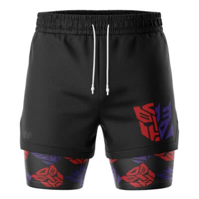 Autobot Dicepticons Pattern Transformers 2-in-1 Performance Shorts