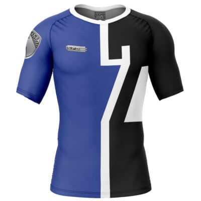 Blue Ranger SPD Power Rangers Short Sleeve Rash Guard Compression Shirt