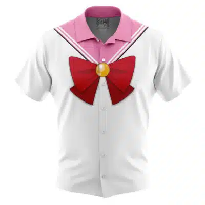 Chibiusa Sailor Moon Short Sleeve Button Up Hawaiian Shirt