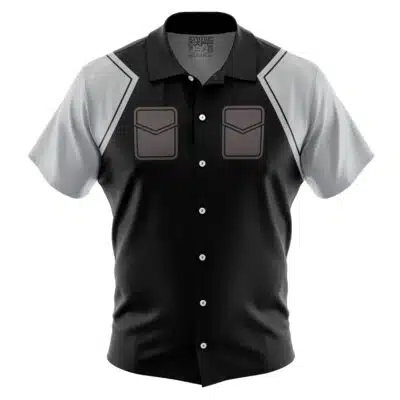 Defense Force Kaiju No. 8 Short Sleeve Button Up Hawaiian Shirt