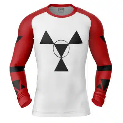 Guilmon Digimon Long Sleeve Rash Guard Compression Shirt