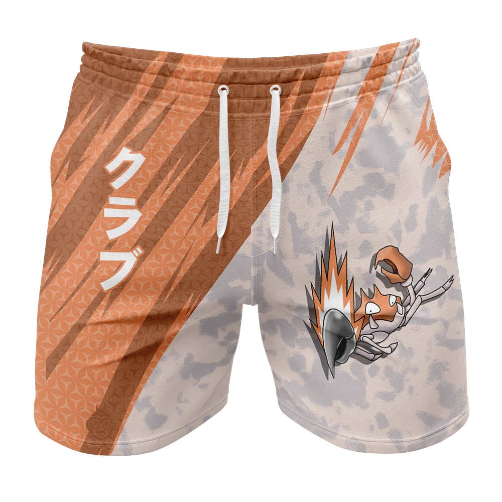 Krabby Attack Pokemon Gym Shorts