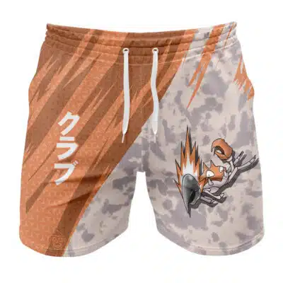 Krabby Attack Pokemon Gym Shorts