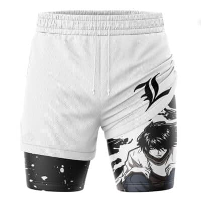L Death Note 2-in-1 Performance Shorts