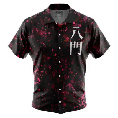 Might Guy 8th Gate Shippuden Short Sleeve Button Up Hawaiian Shirt