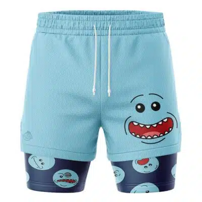 Mr Meeseeks Rick and Morty 2-in-1 Performance Shorts