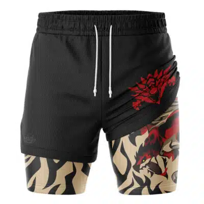 Rathalos V2 Monster Hunter 2-in-1 Performance Shorts