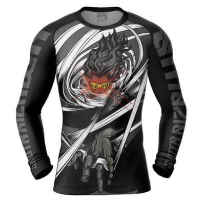 Shota Aizawa Glowing Eyes My Hero Academia Long Sleeve Rash Guard Compression Shirt