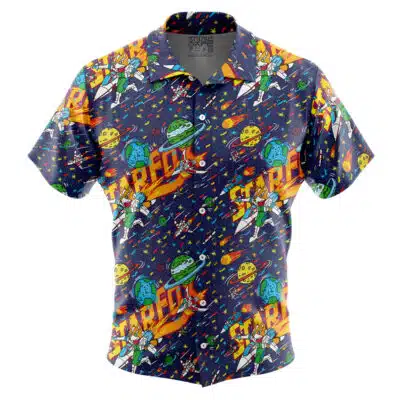 Space Battle V2 Star Fox Button Up Hawaiian Shirt